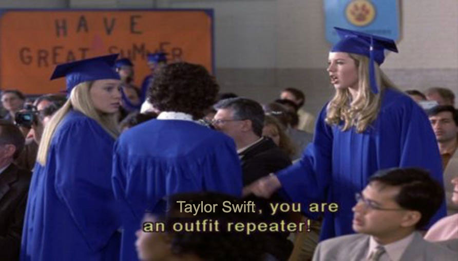 Taylor Swift you are an outfit repeater meme
