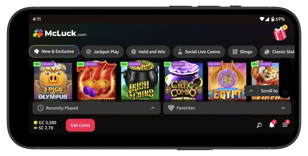 McLuck Sweepstakes Casino
