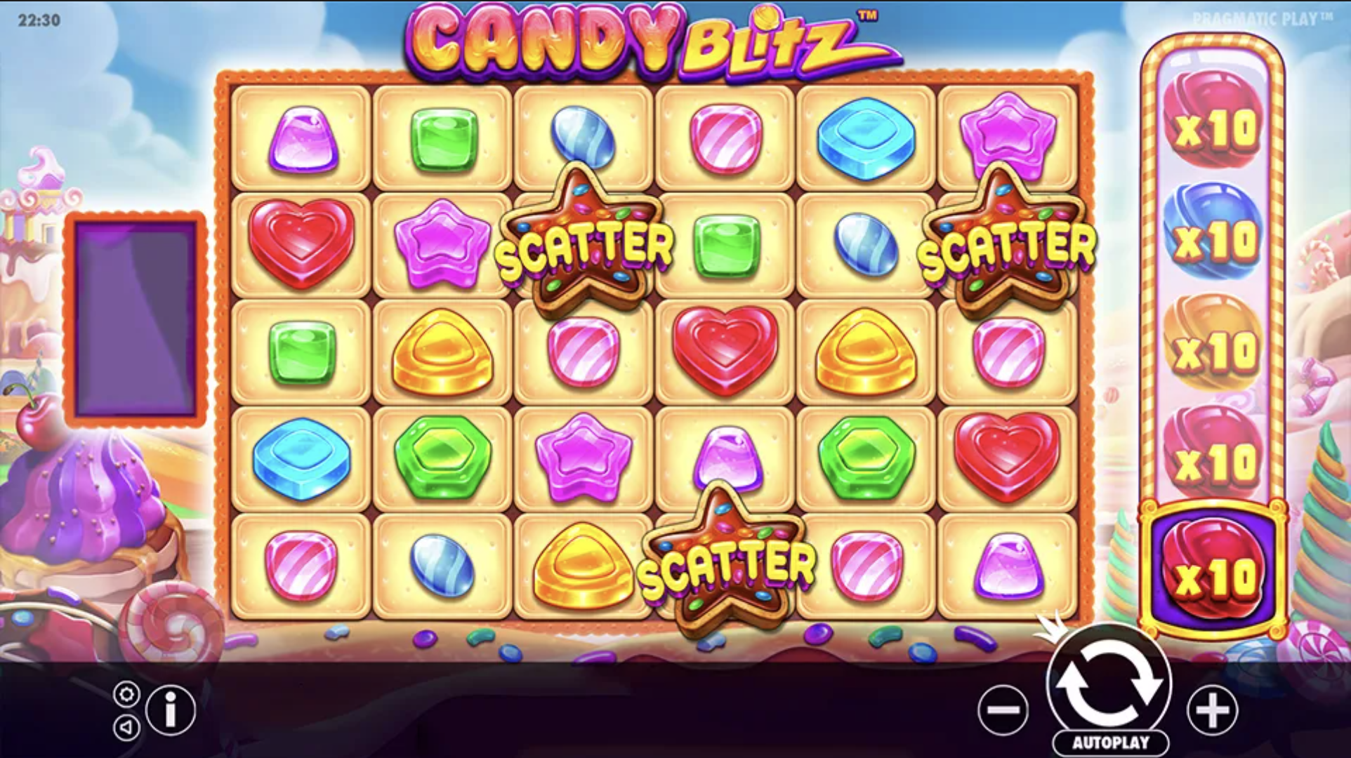 Candy Blitz interface on McLuck social casino.