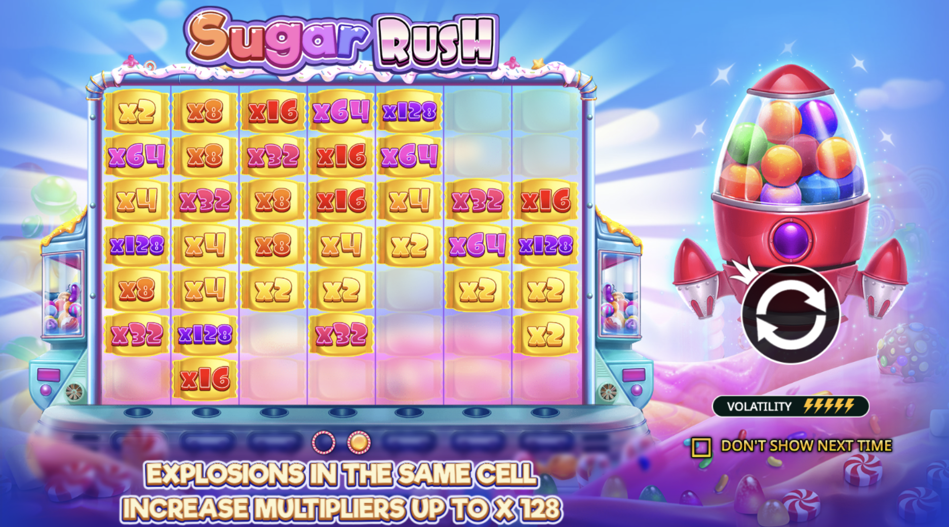 Sugar Rush by Pragmatic Play on Desktop