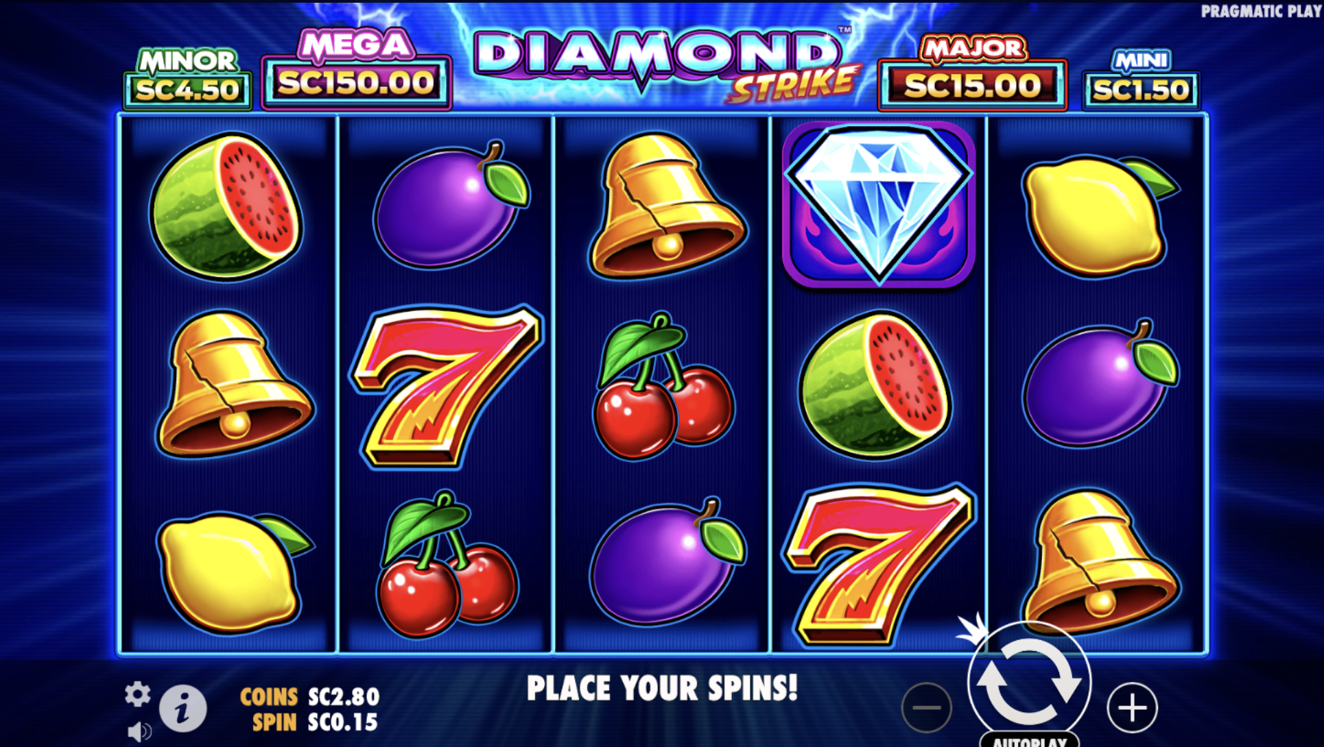 Diamond Strike Game at Pulsz