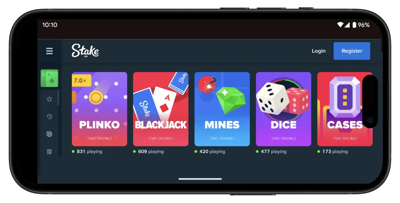 Stake.us Casino Crypto Payment Methods