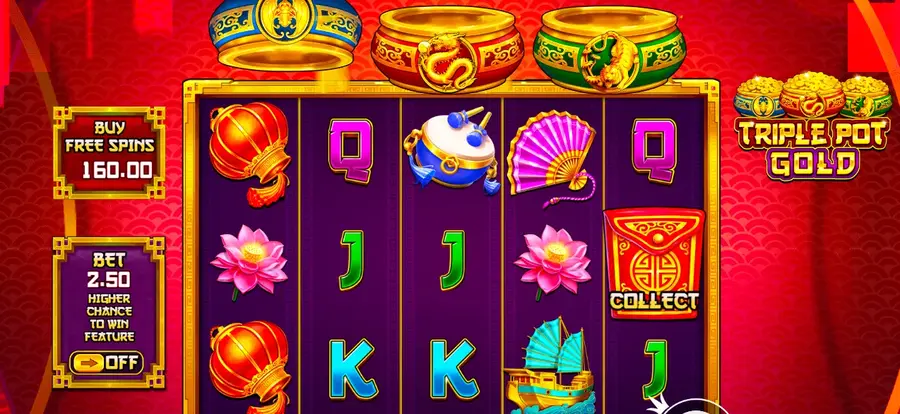 Triple Pot Gold Slot