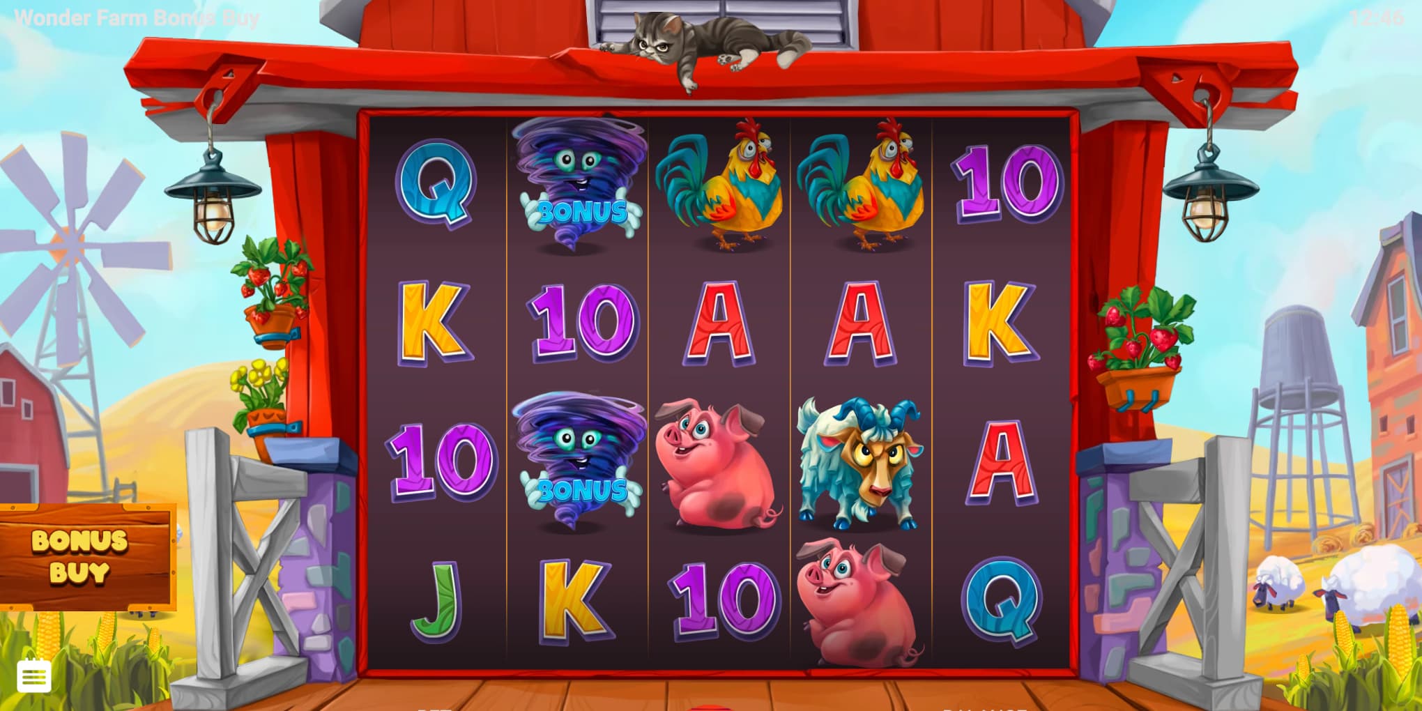 image of the wonder farm slot interface