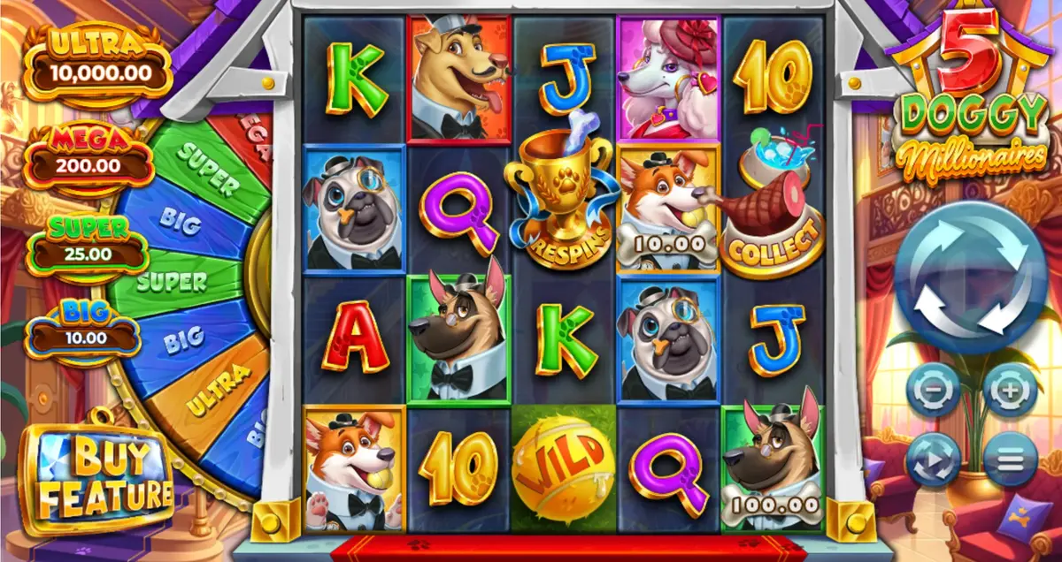 5 Doggy Millionaires Slot - National Pet Day 2025