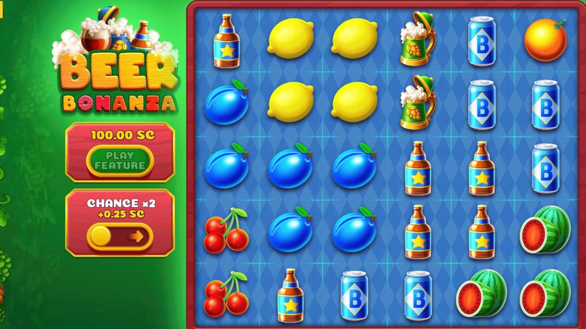 Beer Bonanza is a sweepstakes casino game that can be enjoyed to celebrate on New Beer's Eve 