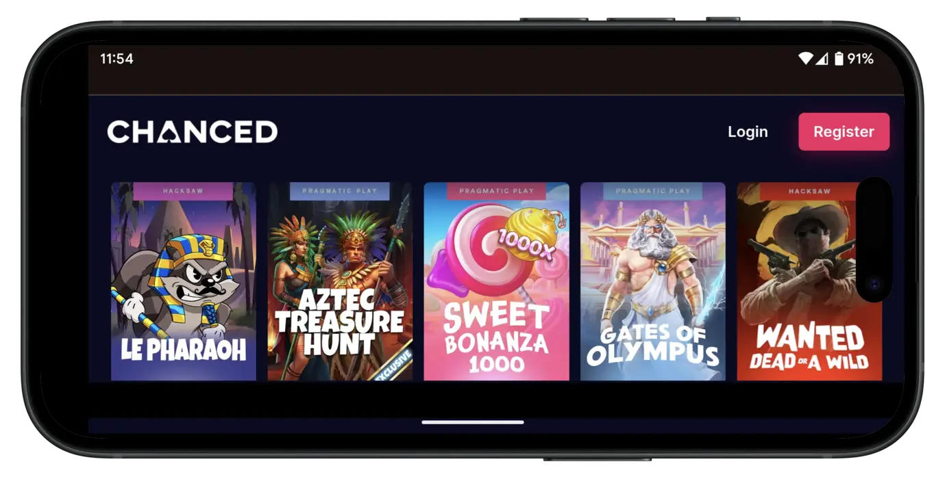 Chanced Sweepstakes Casino Mobile