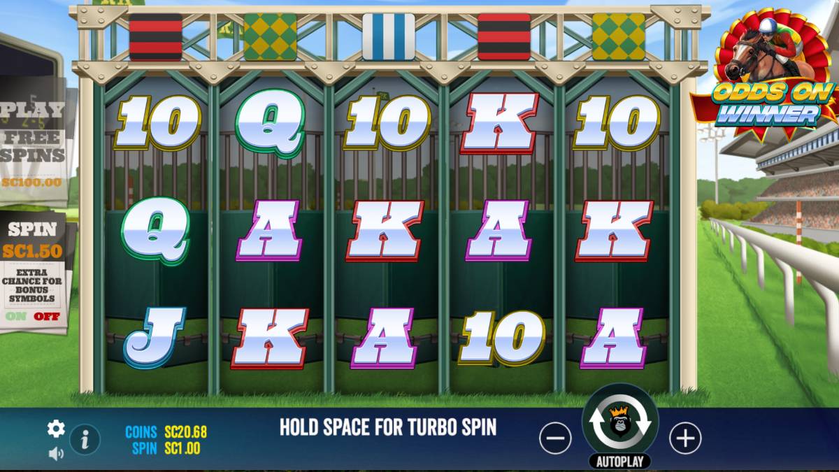 a sweepstakes casino game that will get you in the mood for the kentucky derby is odds on winners