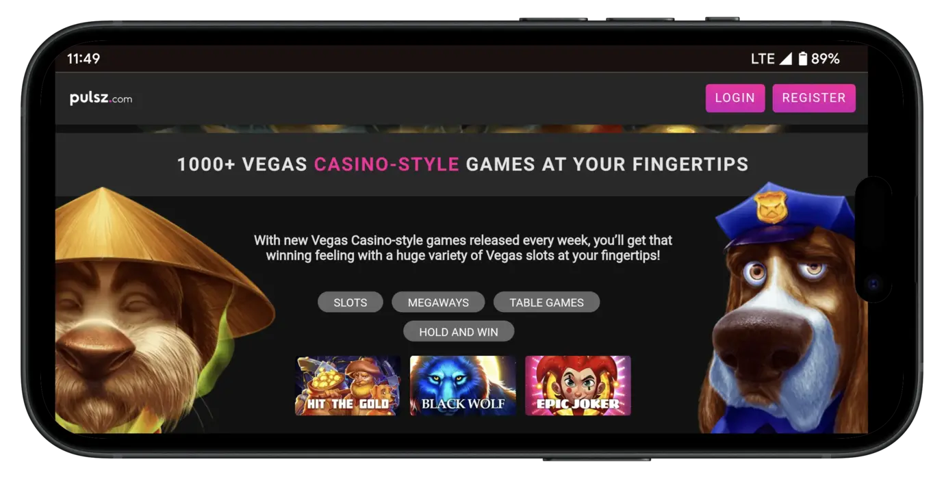 Pulsz Casino Mobile
