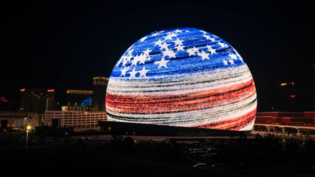 to help combat the las vegas tourism decline, sphere las vegas is set debut to new experiences called the wizard of oz and the edge