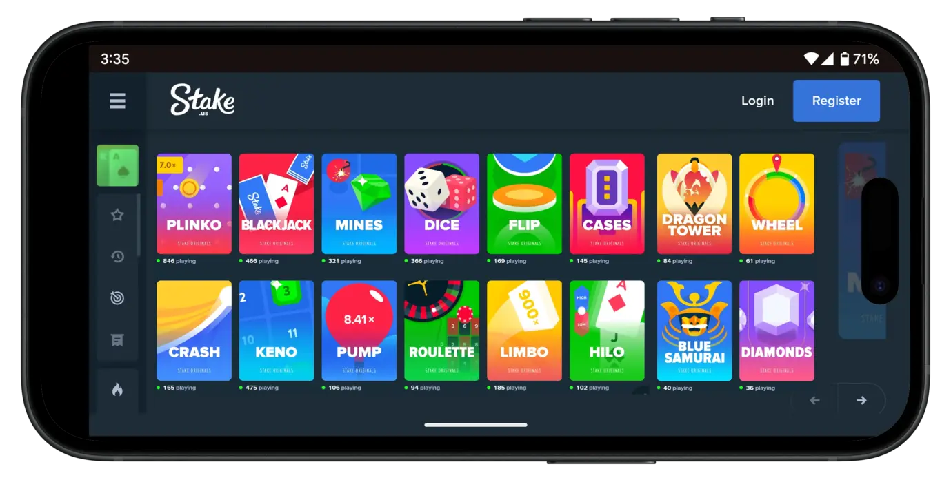 Stake.us Crypto Casino App