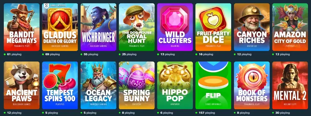 Stake.us Casino Games
