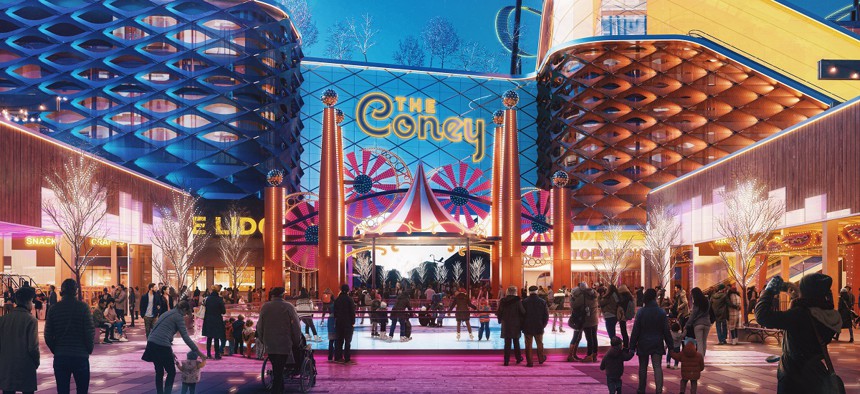 the coney island casino project is on its way to becoming a reality if developers can secure one of three downstate casino licenses.