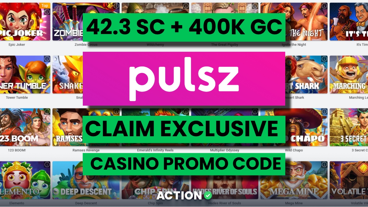 Exclusive Pulsz Promo Code Rewards up to 42.3 Sweeps Coins + 400K Gold Coins
