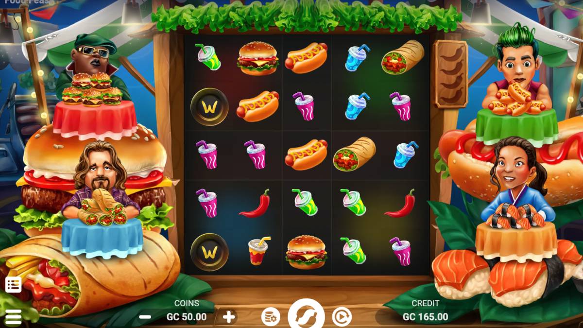a fun way to celebrate national french fry day is by playing a sweepstakes casino game like food feast.