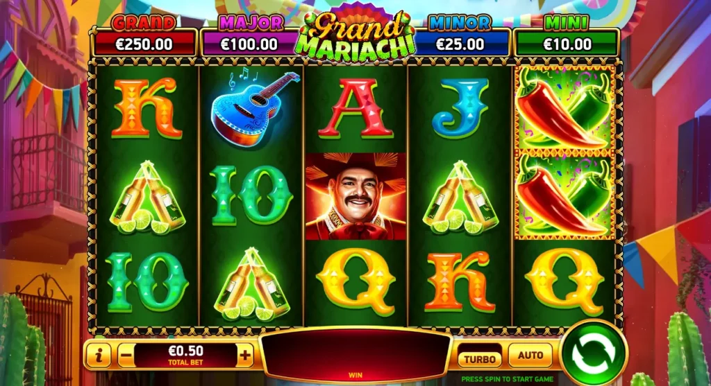 a look at the slot interface of Grand Mariachi