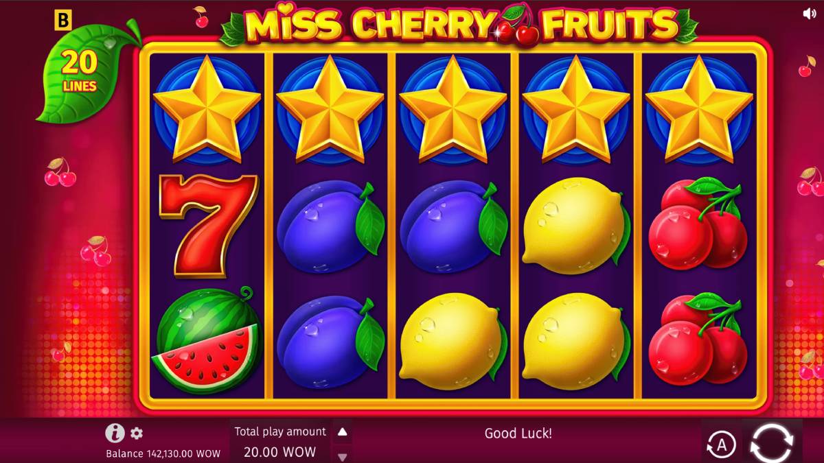 on national cherry cobbler day you should try to play the sweepstakes casino game miss cherry fruits because it features Wild symbols that can expand to fill entire reels and trigger respins, giving you more chances to win.