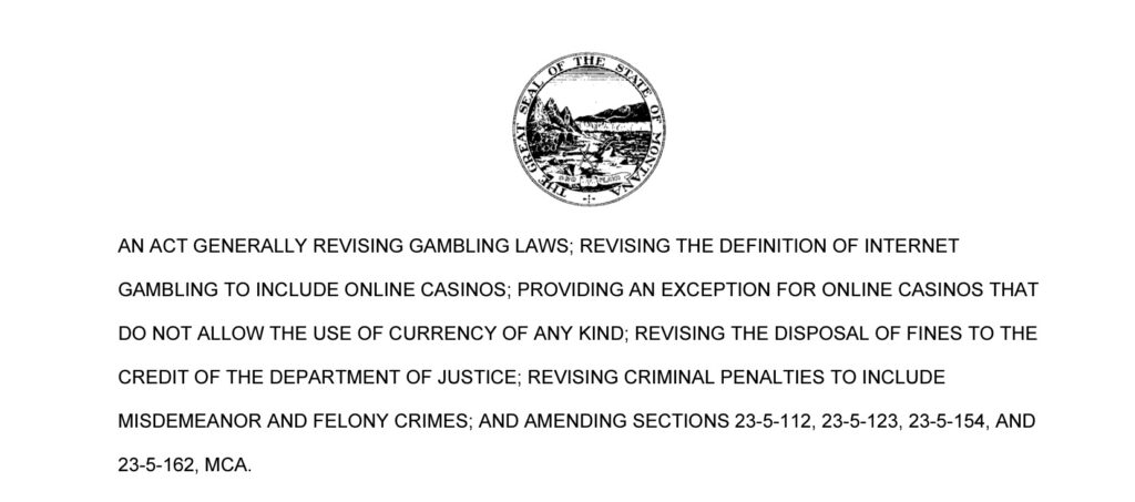montana became the first state to ban sweepstakes casinos.