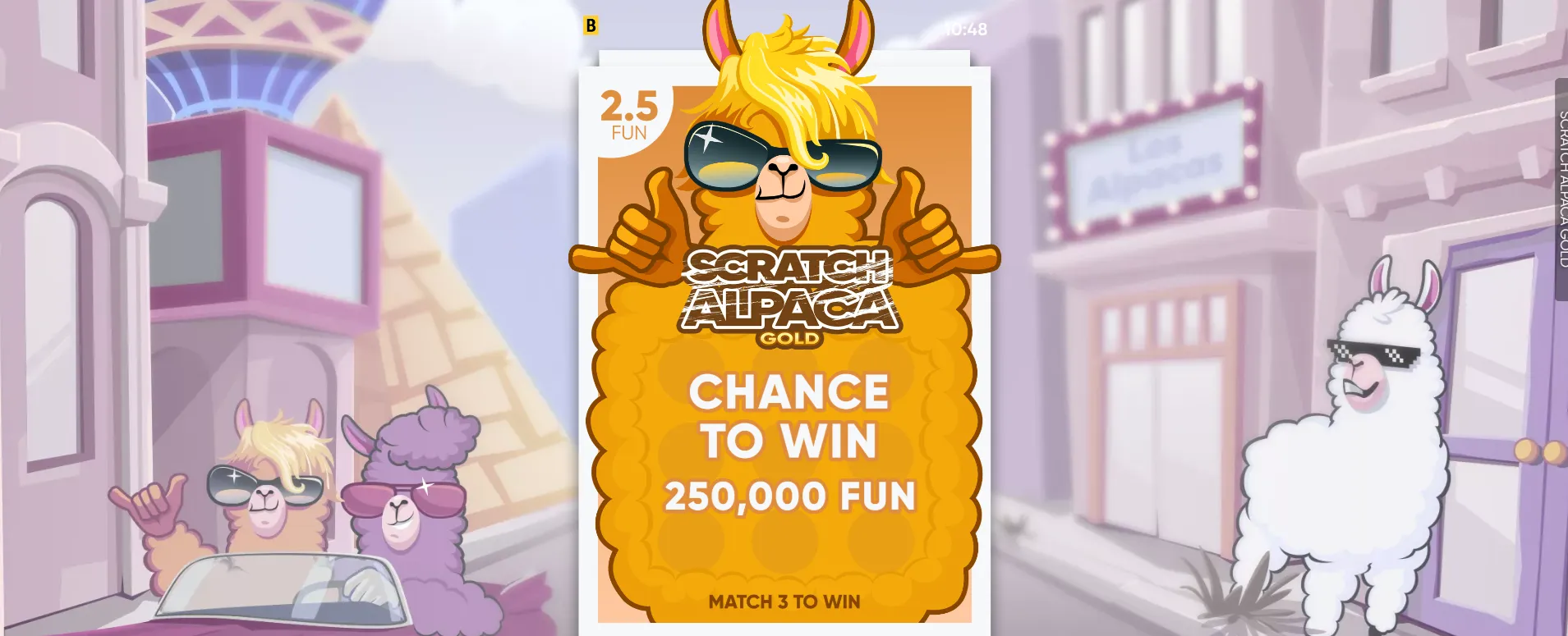 Best New Online Scratch Off Game - Scratch Alpaca Gold