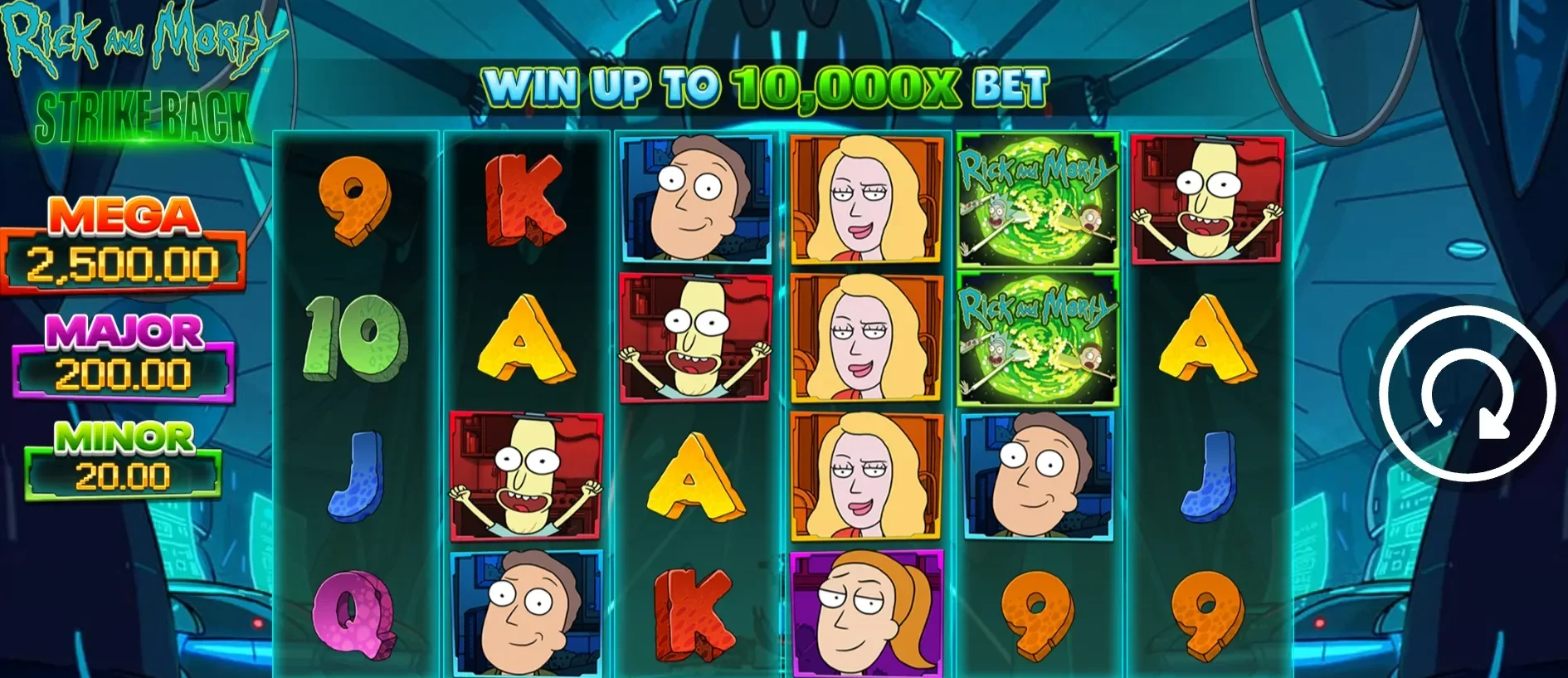 Play 'Rick and Morty Strike Back Jackpot Royale Express' Slots On National Pickle Day