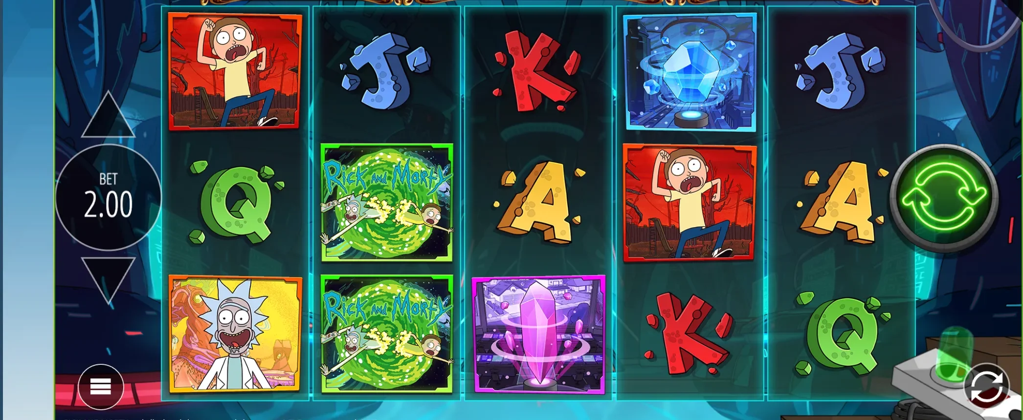 Rick and Morty Wild Jackpot Royale on Caesars Palace Online Casino