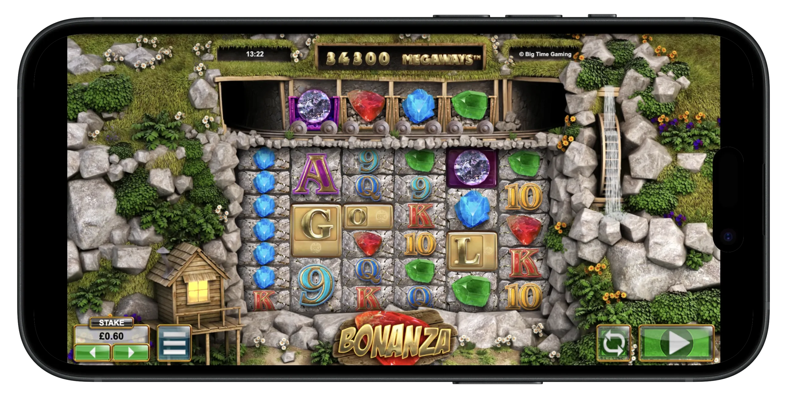 Bonanza Slot available on Golden Nugget Casino.