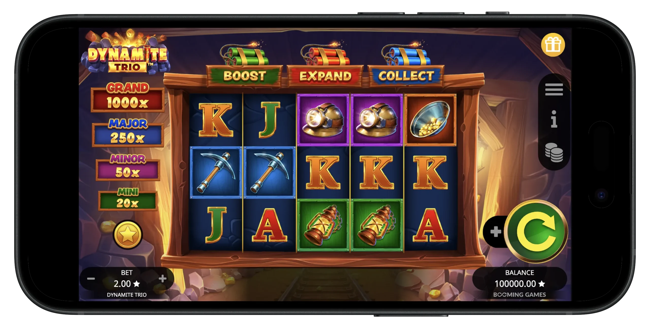 Dynamite Trio on Mobile at Clubs Poker