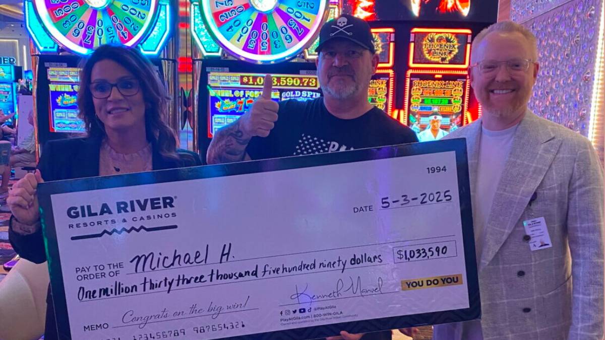 the wheel of fortune slot machine was good to a u.s. army veteran who hit the progressive jackpot at a casino in arizona.