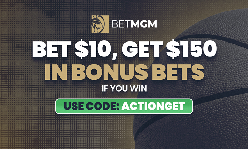 BetMGM Bonus Code ACTIONGET: Get $150 Bonus Bets When You Win Bet on NBA Playoffs Timberwolves vs. Thunder, Any Game Today Image