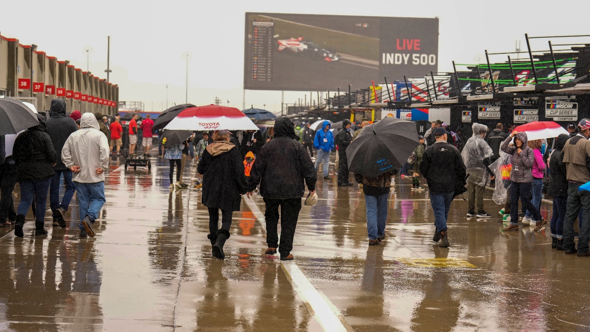 Rain Could Delay Sunday's NASCAR Coca-Cola 600 Image
