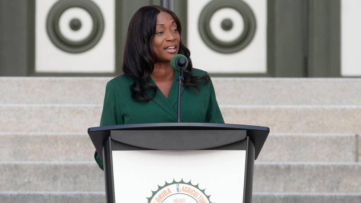 FAMU Athletics Director Angela Suggs speaks at FAMU Day at the Capitol.