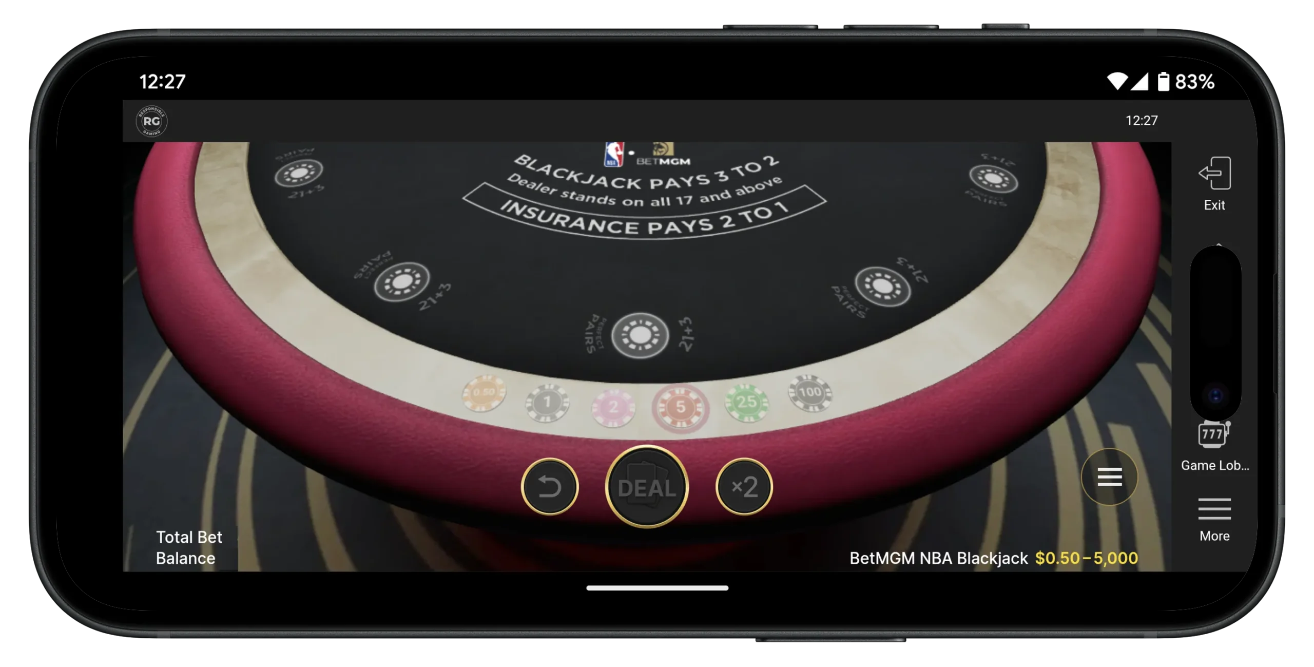 BetMGM Casino NBA Blackjack