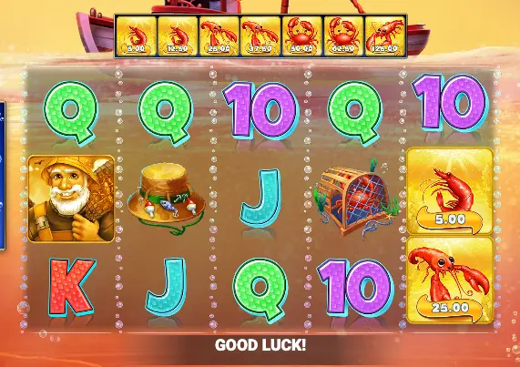 the gameplay interface for Crabbin for Cash Extra Big Catch