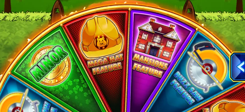Huff N More Puff Slots Bonus Wheel