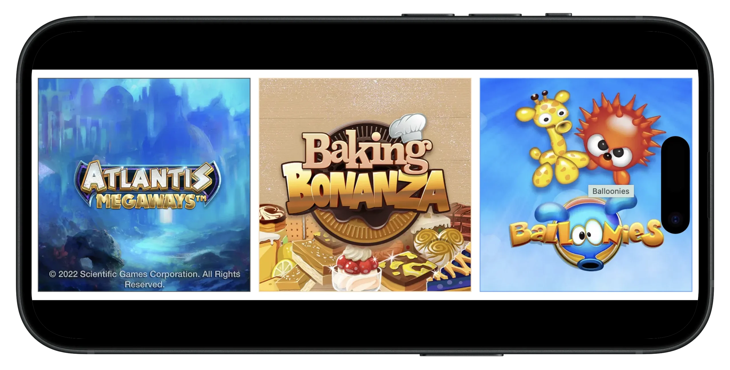 Bally Bet Casino Games on Mobile.