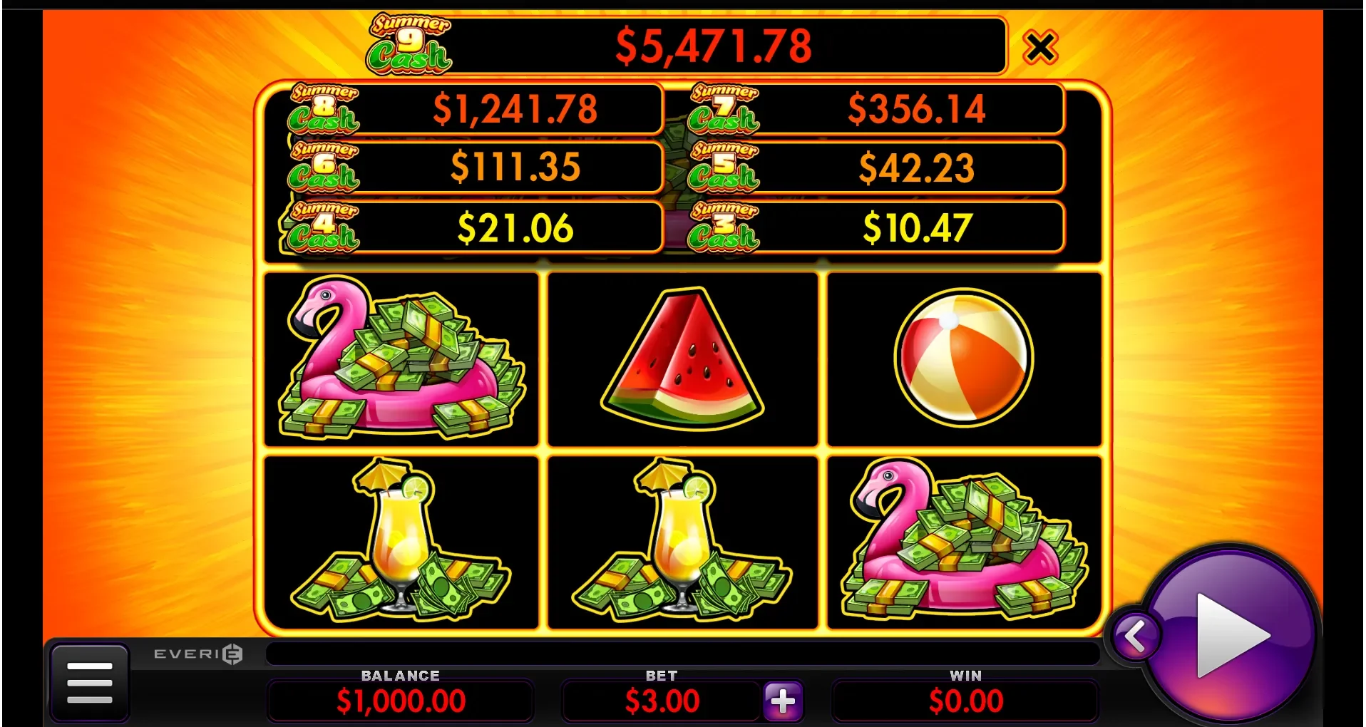 Summer Cash at Golden Nugget Casino.