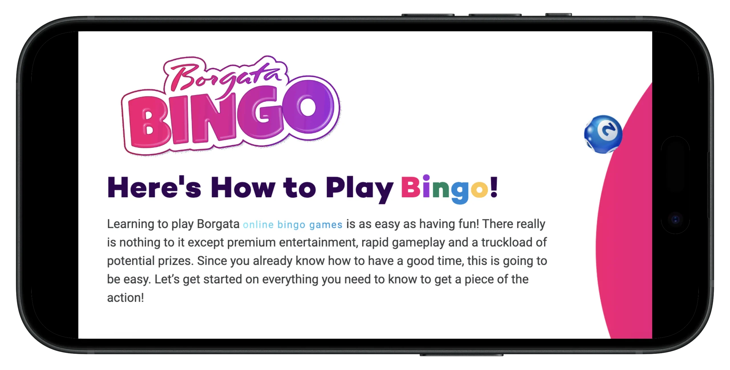 Borgata Bingo on mobile.