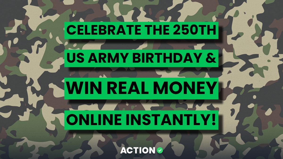 Celebrate the 250th US Army Birthday and Win Real Money Online Instantly!