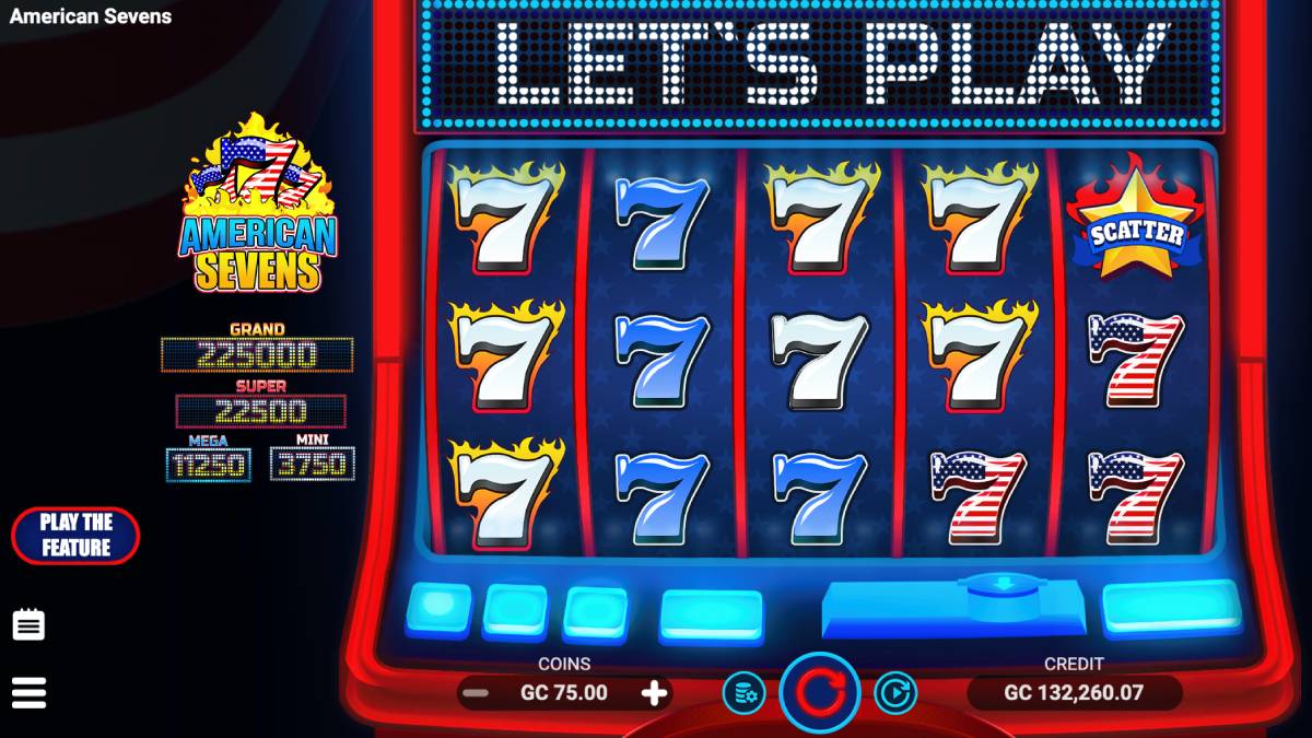 the american sevens sweepstakes casino games offers a lot bonuses and free spins that revolve around the number 7.