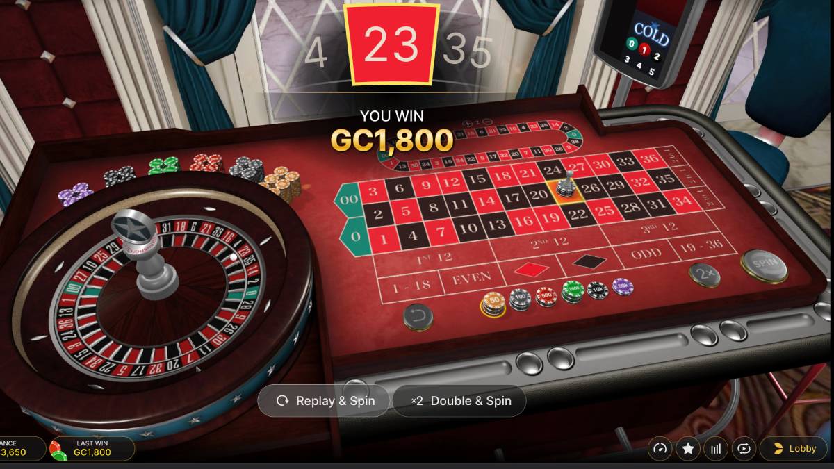 no american eagles or american flags but american roulette is extremely fun when it is played at an onlines sweepstakes casino in first person.