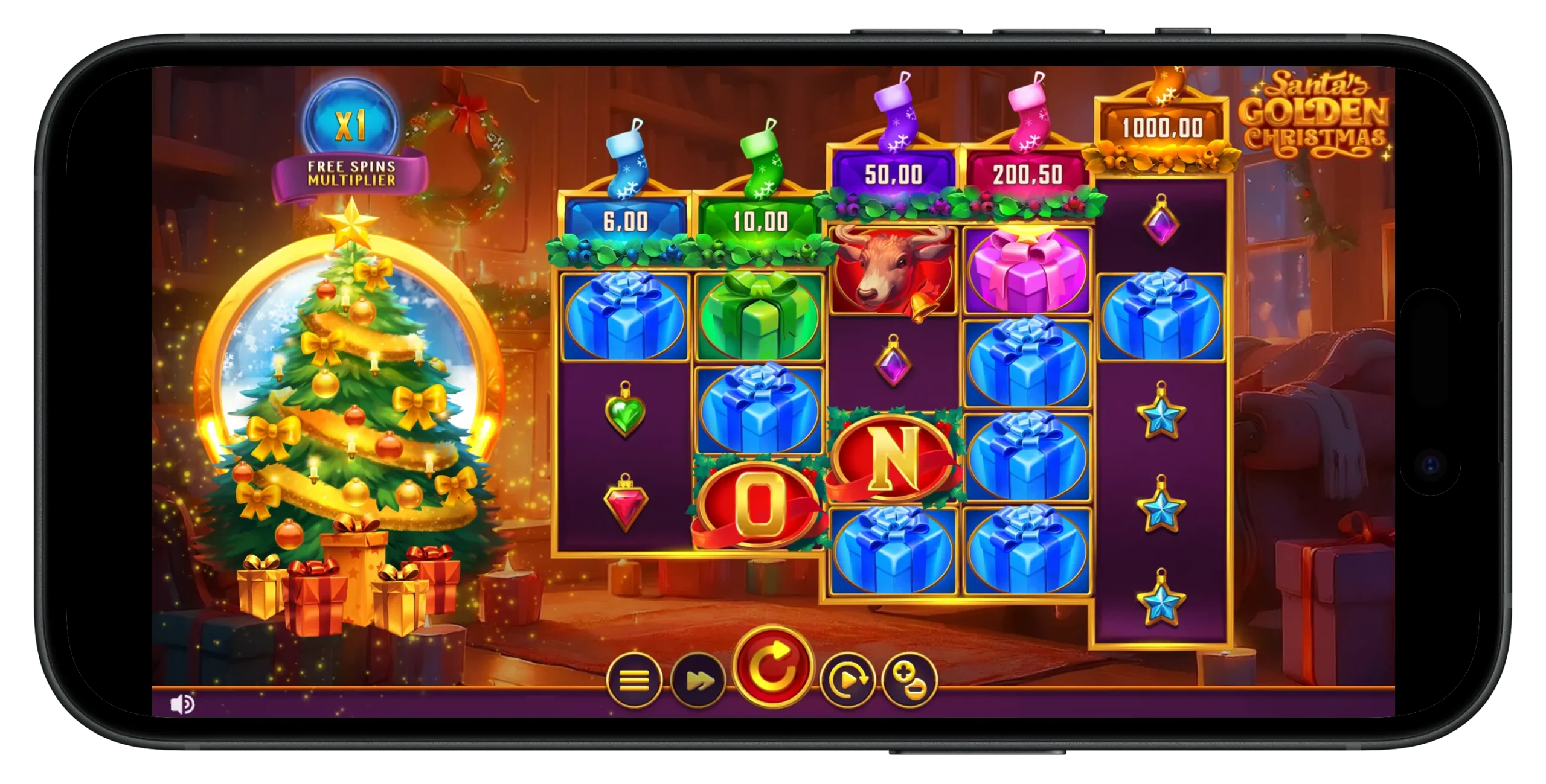 Santa's Golden Christmas Video Slot