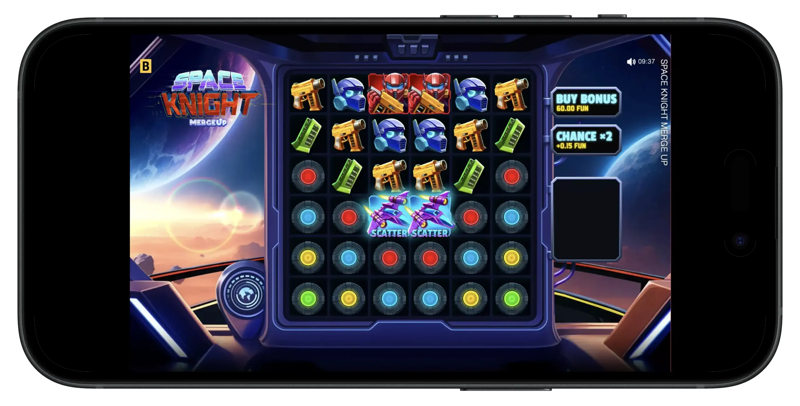Space Knight Merge Up game on mobile.