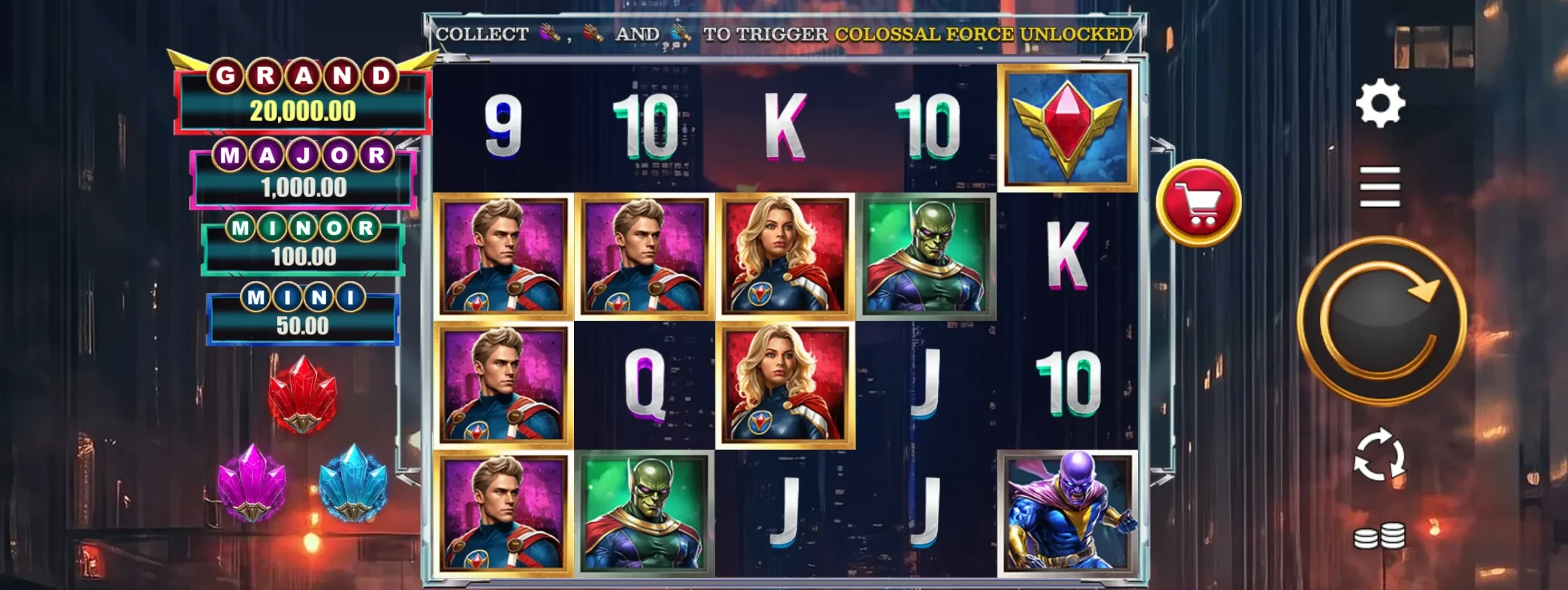 American Heroes Power Combo at DraftKings Casino.