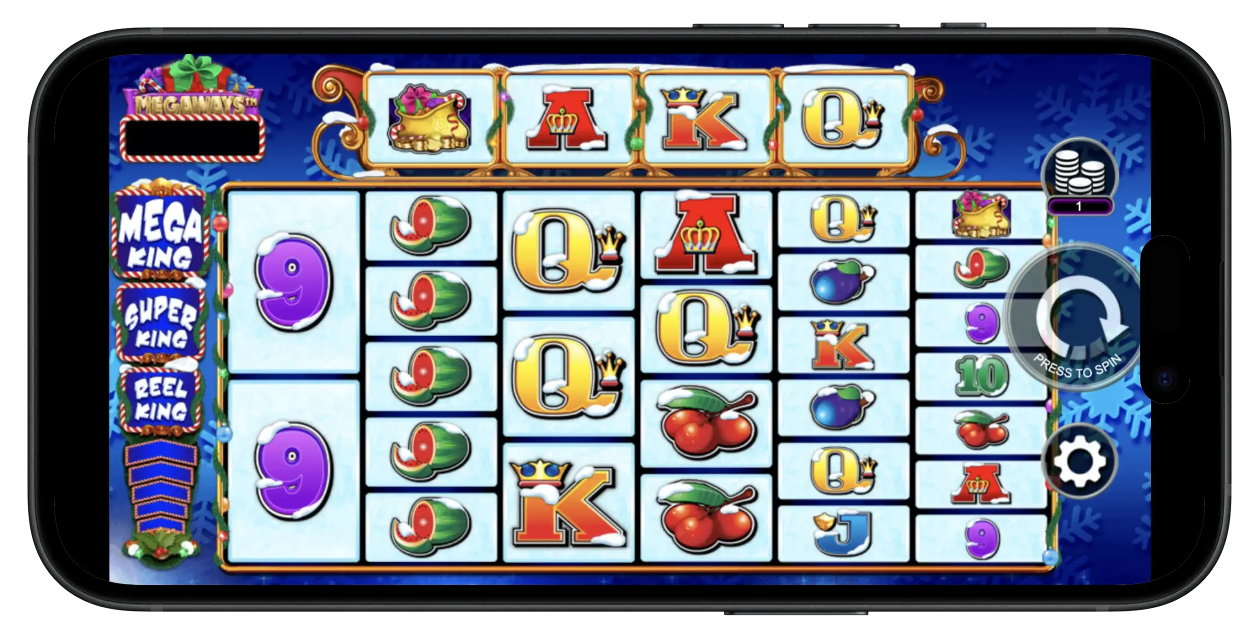 Santa King Megaways on mobile.