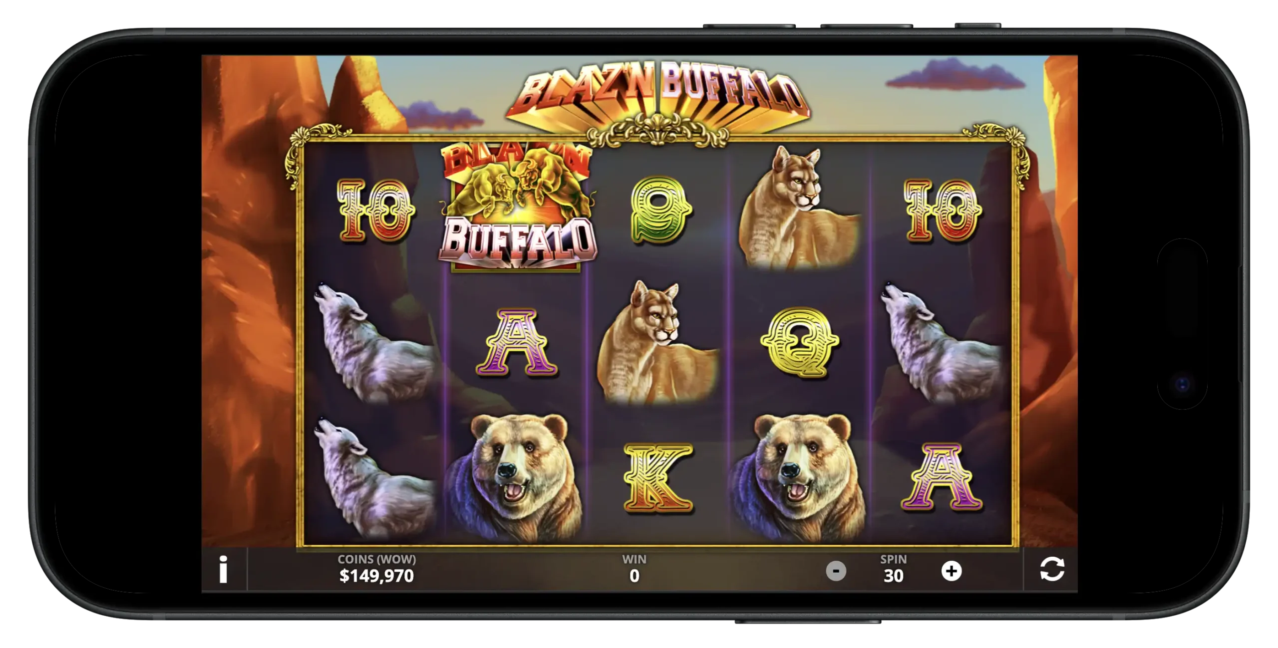 Blazn Buffalo on mobile.