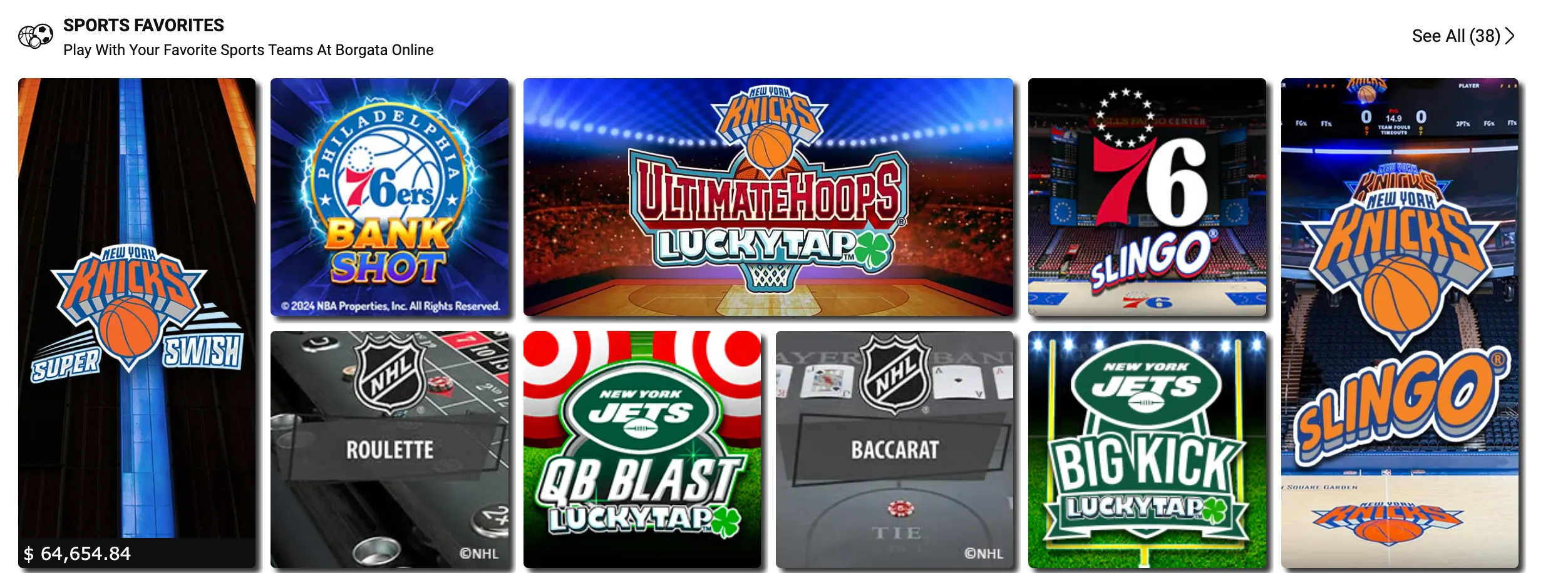 BetMGM Casino sports-themed games