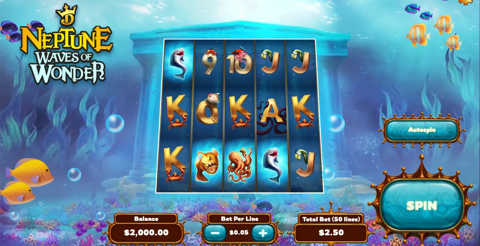 Neptune Waves of Wonder at DraftKings Casino