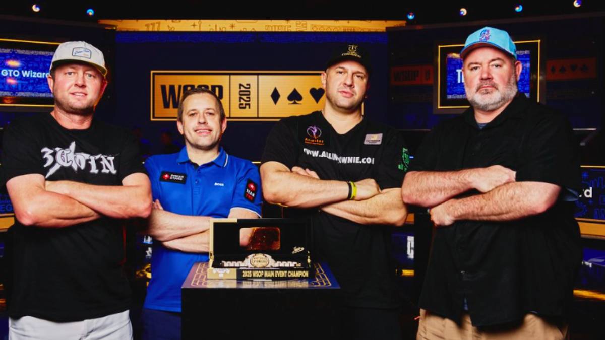 the 2025 world series of poker main event is down to the final four players and the winner will get $10 million.