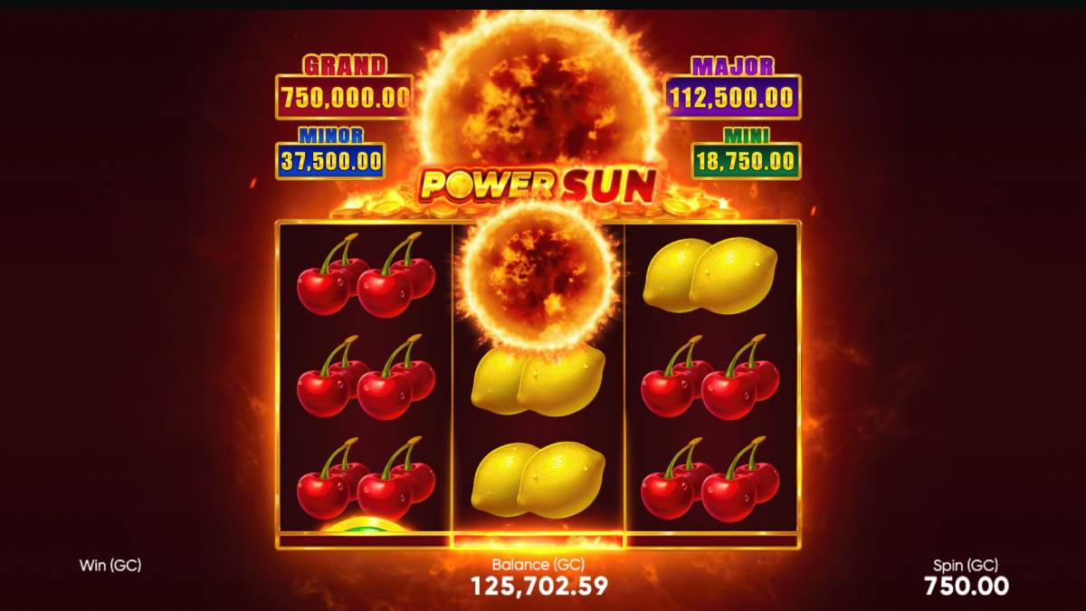 a fun game to play that will remind you of the beach the next time you're in a sweepstakes casino is called power sun. 