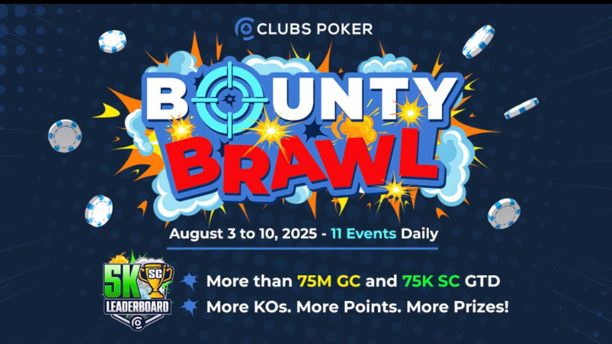 clubs poker bounty brawl is back and giving people a chance to win sweepstakes casino coins